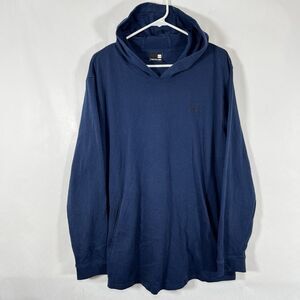 Under Armour Lightweight Hoodie Mens 2XL XXL Navy Blue Pockets Embroidered Logo